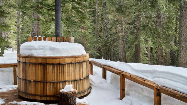 New Brunswick winter Accommodations with Outdoor Hot Tubs